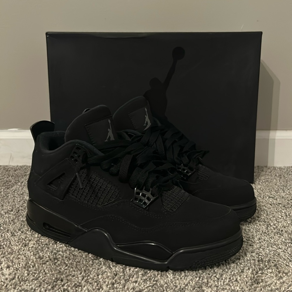 Nike Air Jordan 4 Retro “Black Cat” Sneaker Men Size 8.5US/EUR42 Women US10/EU42